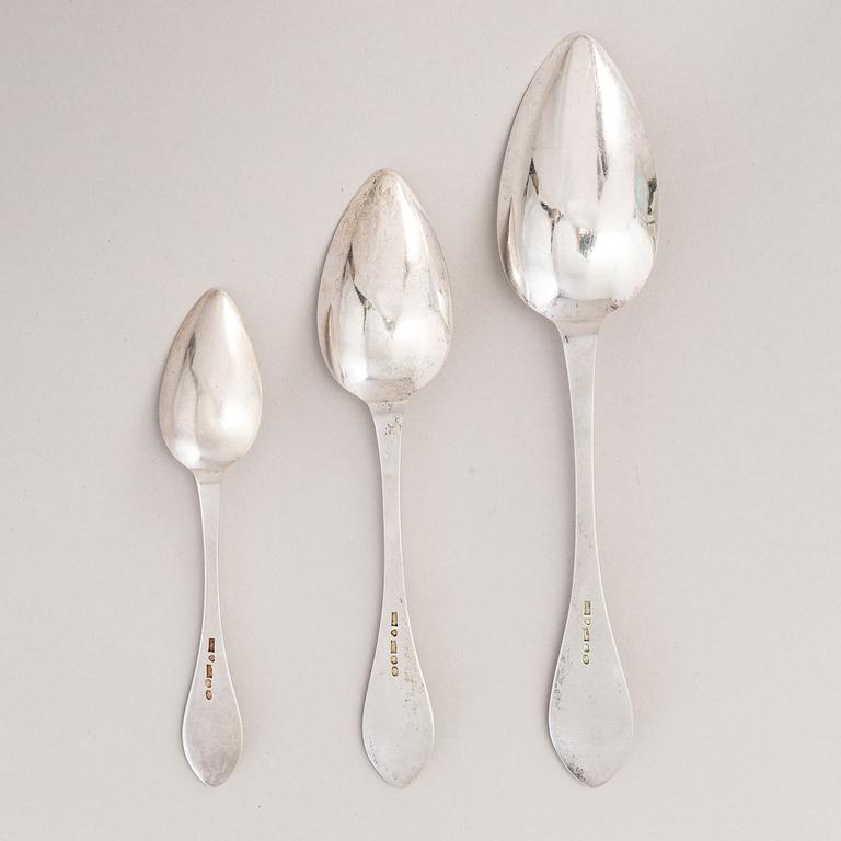 SAMUEL MIKA WESTERLUND, LUSIKOITA, 36 kpl, hopeaa, Porvoo 1903.