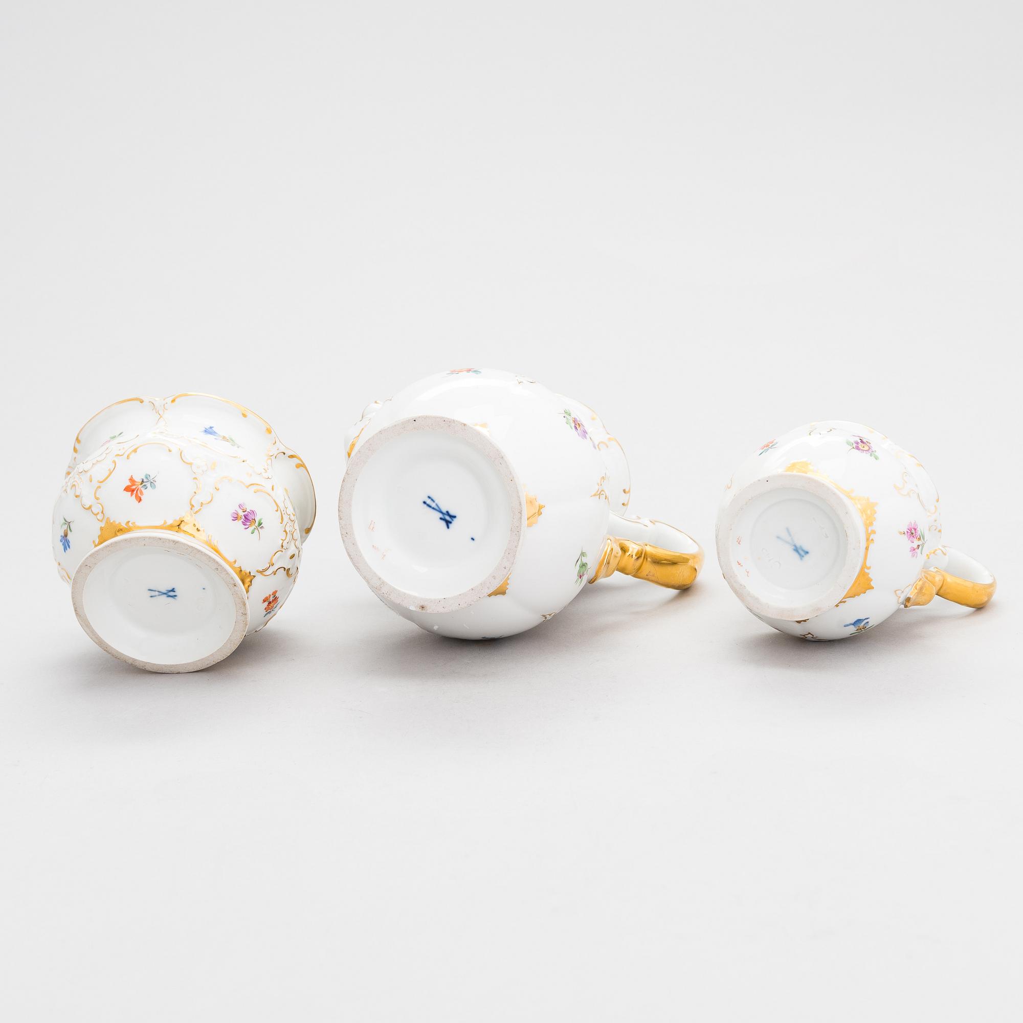 Meissen, kaffeservice, 8 delar, 1930/40-tal.