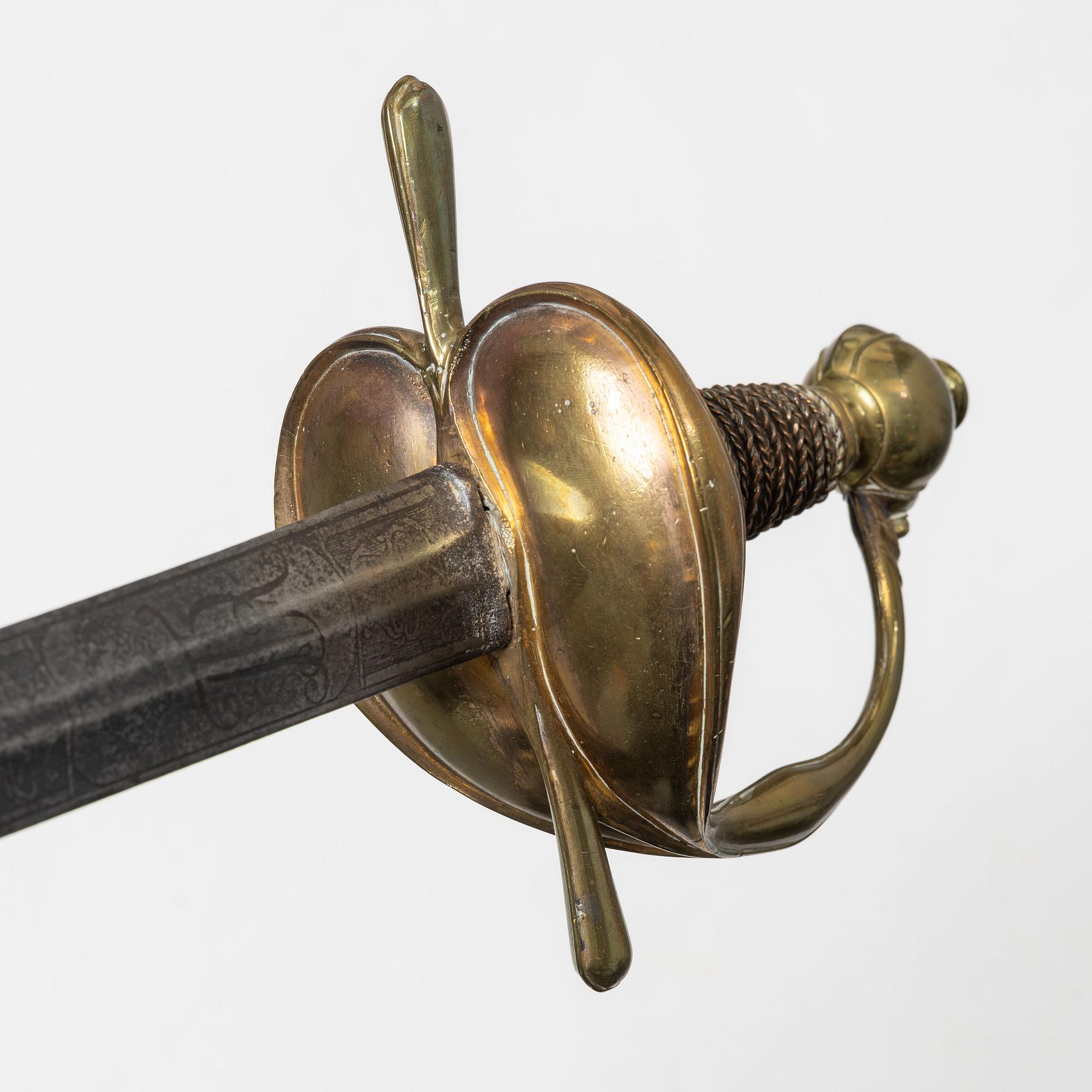 Värja, för officer, 1700-tal.