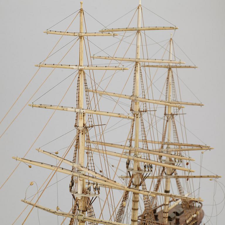 A late 1800's model ship.