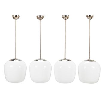 Gunnel Nyman, Four 1940's '1602/81003' pendant lights for Idman.