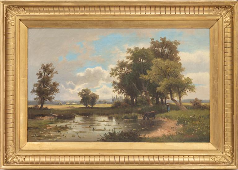 Anton Pick, (H. Moser), Watering the corn.