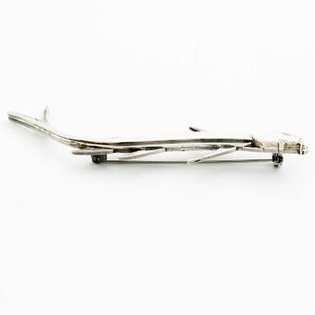 Wiwen Nilsson, brosch i form av fisk, sterlingsilver, Lund 1956.