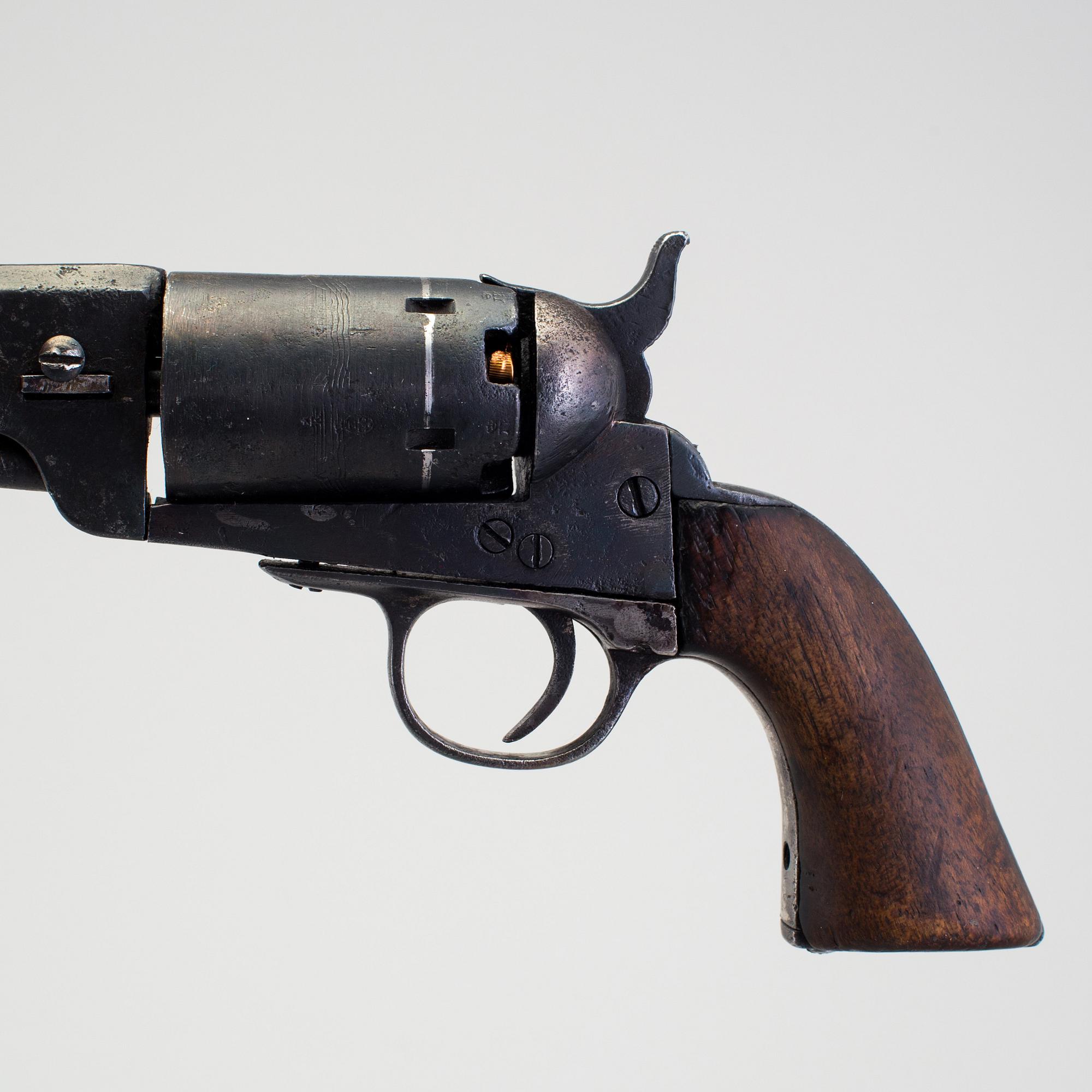 A belgian Colt Pocket copy percussion revolver mid 19th century.