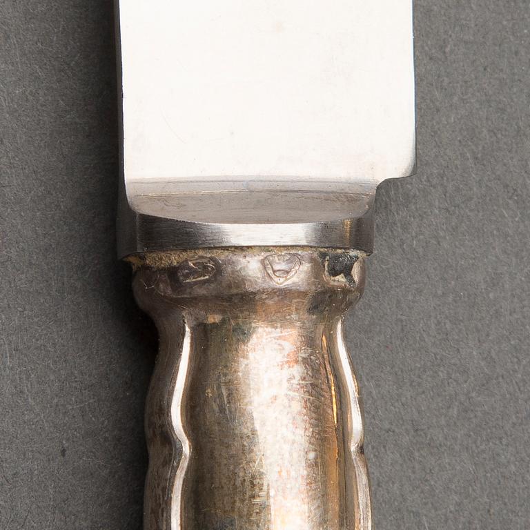 A 173-piece set of 'Chippendale' silver cutlery, Hopeakeskus, Hämeenlinna, Finland 1938-1947.