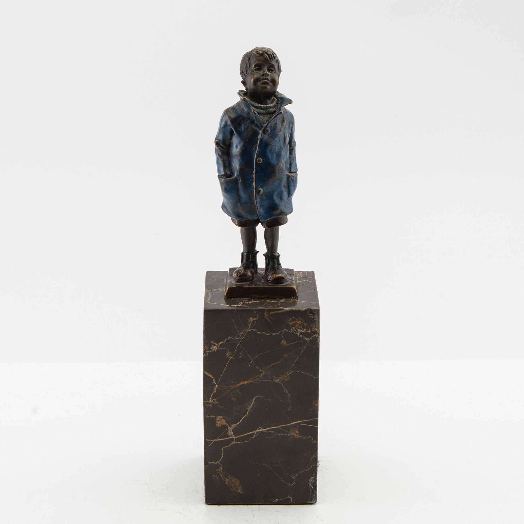 Franz Bergmann, figurin signerad.