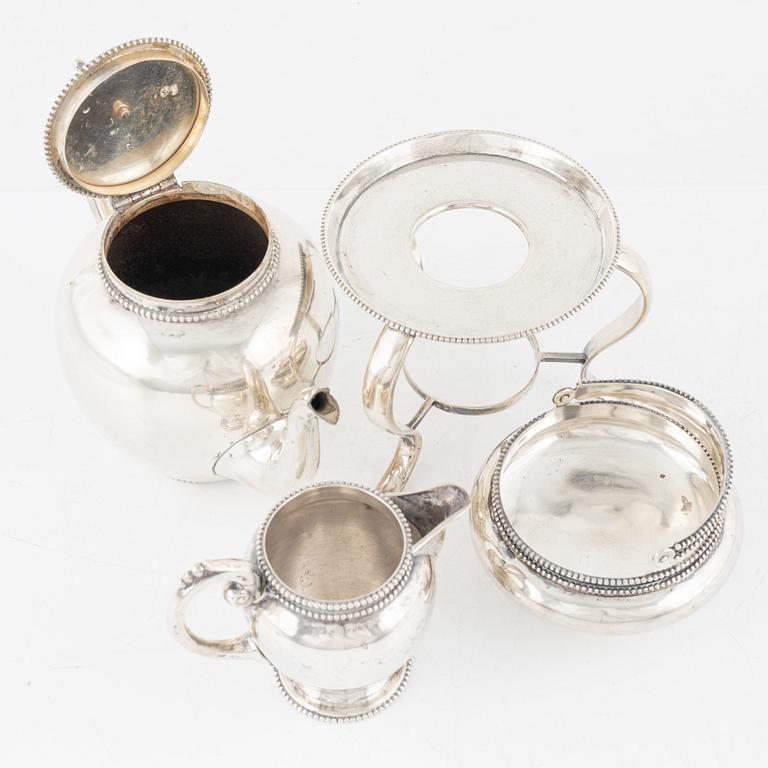 A four-piece silver tea service, Holland, first half of the 20th Century.
