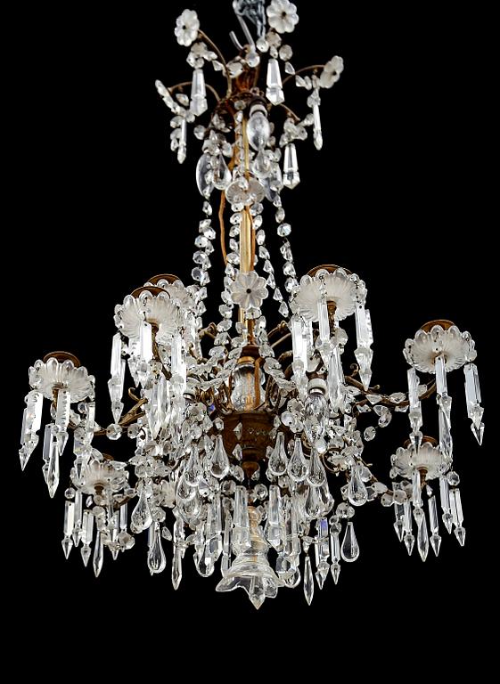 LJUSKRONA, oscariansk, omkring år 1900. Höjd ca 90 cm.