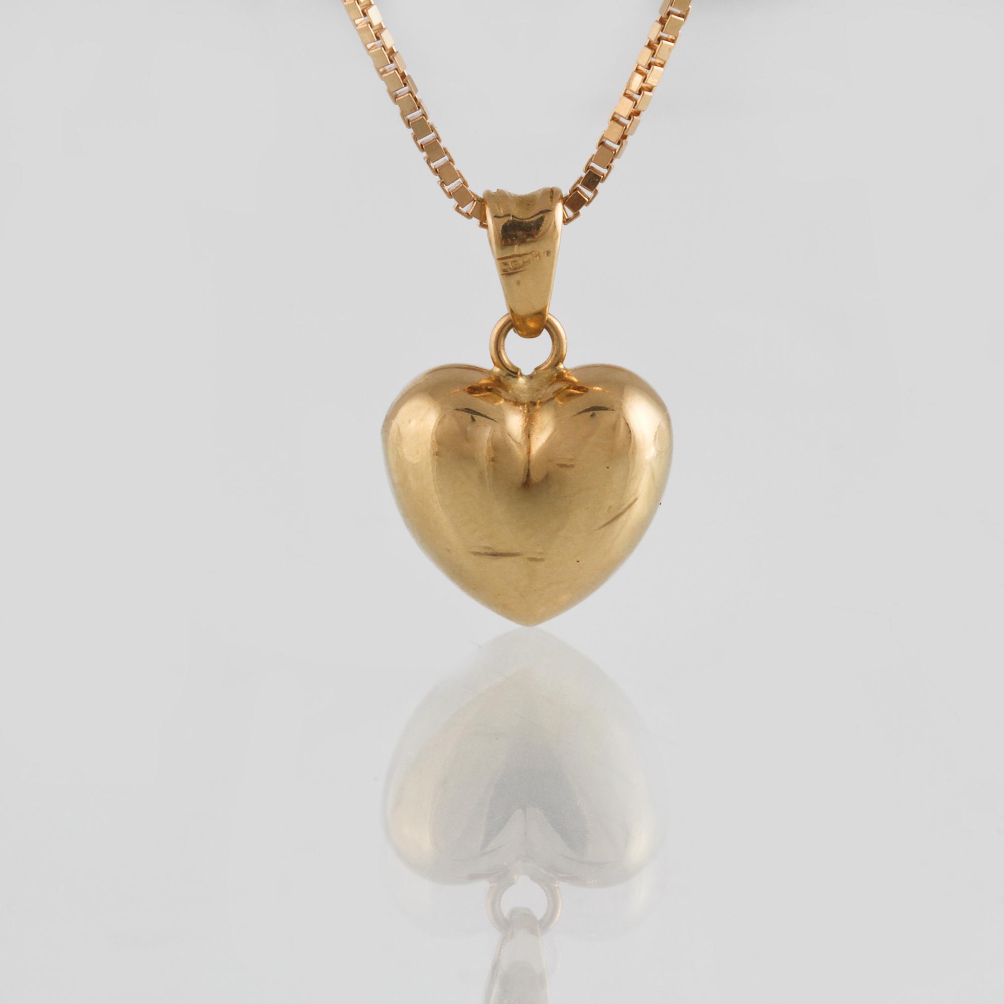 HÄNGE, 18K guld, Iduna, Varberg. Vikt 7,2 gram.