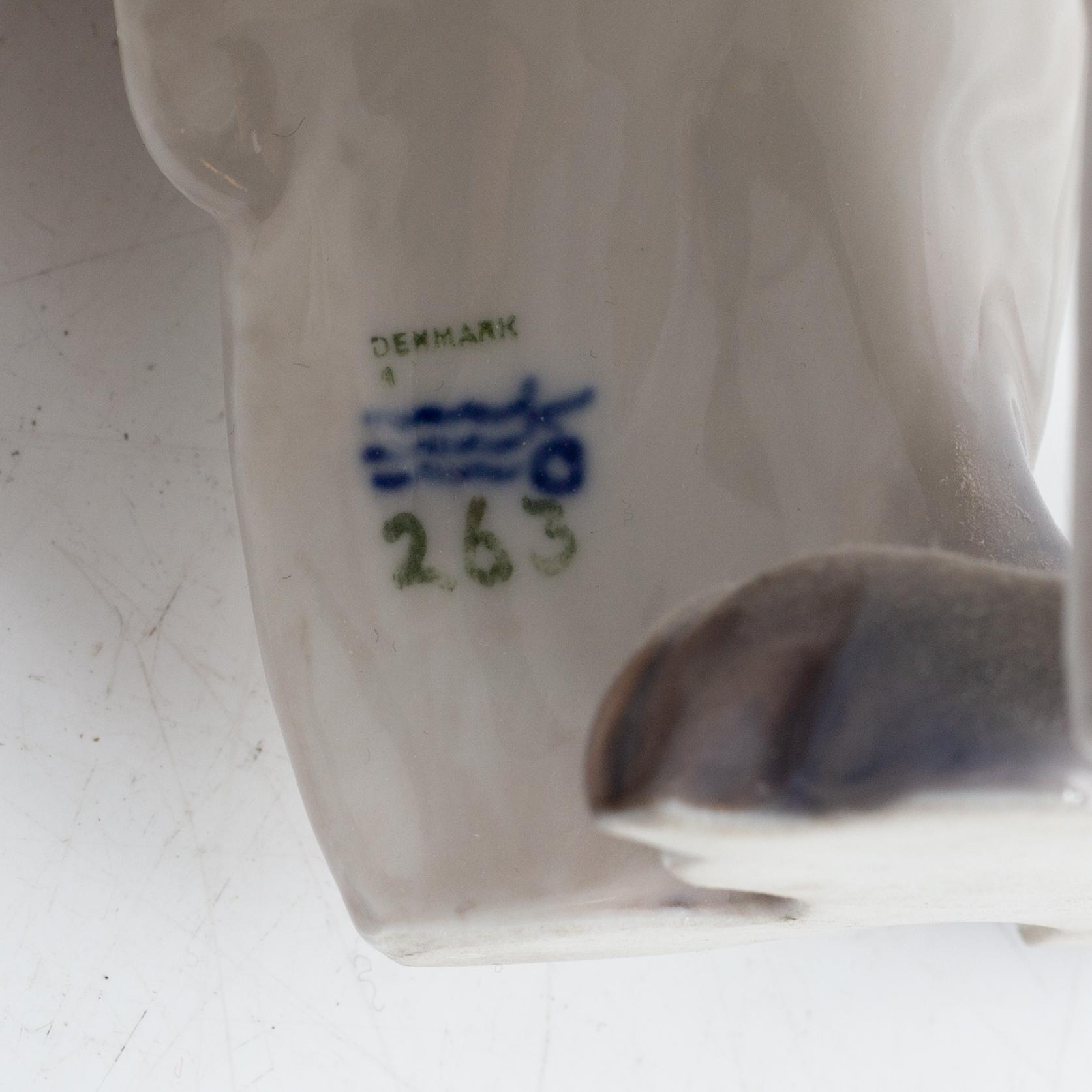 Christian Thomsen, a porcelain figurine, Royal Copenhagen, Denmark.