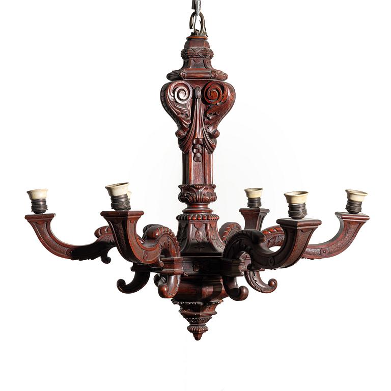 Chandelier, Baroque style, late 19th century.