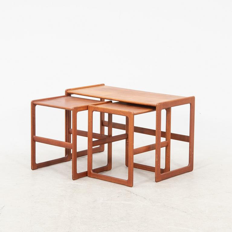 A 1960s danish teak nesting table.