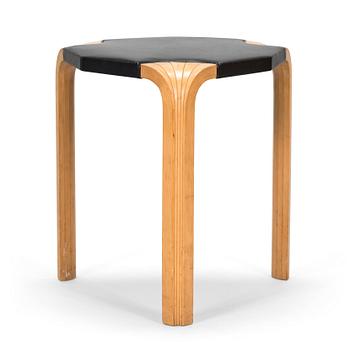 Alvar Aalto, a mid-20th century 'X 602' stool for  O.Y. Huonekalu- ja Rakennustyötehdas A.B.