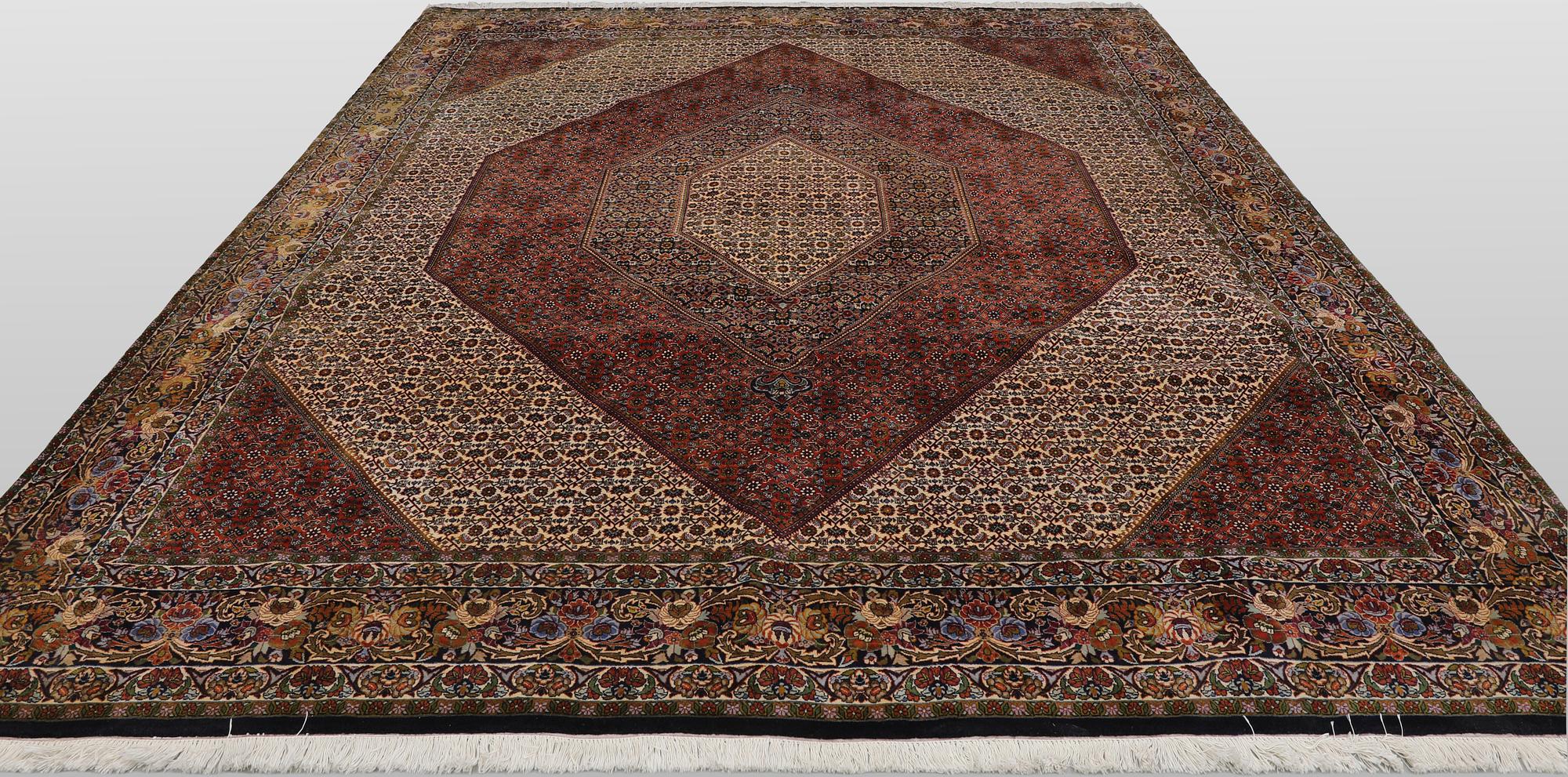 A Bidjar so-called Takab carpet, 348 x 305 cm.