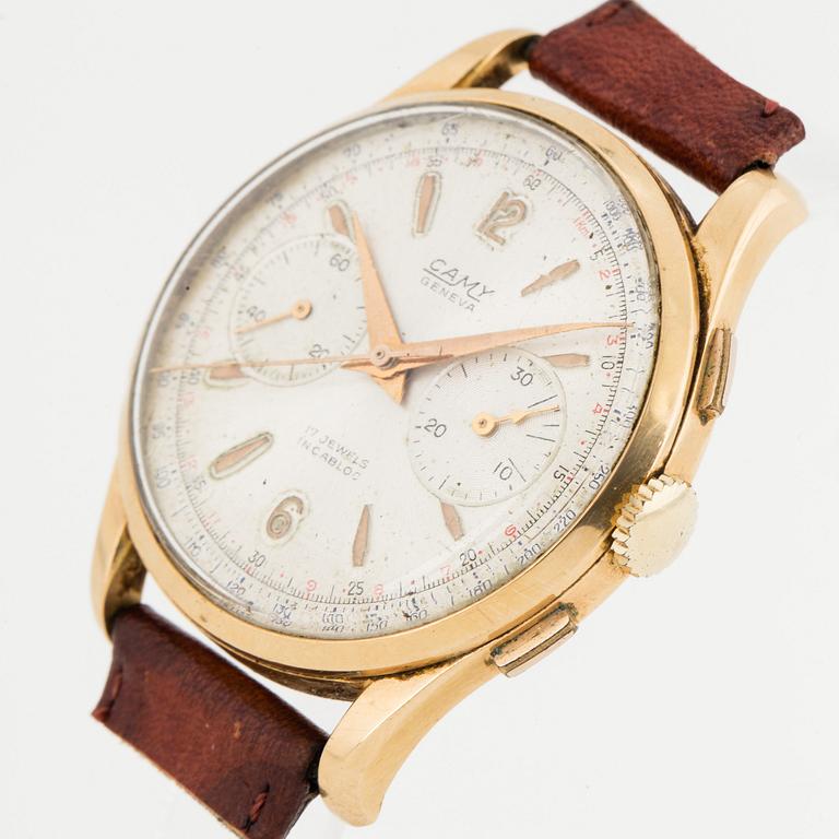 CAMY, wristwatch, chronograph, 37 mm.