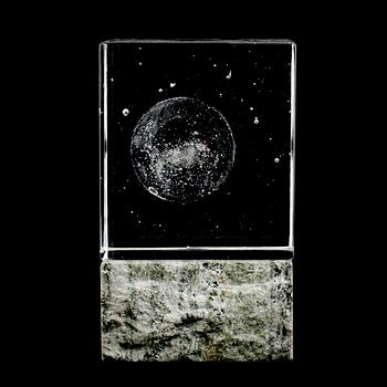 SKULPTUR, glas, Jan Johansson, Orrefors 2001.