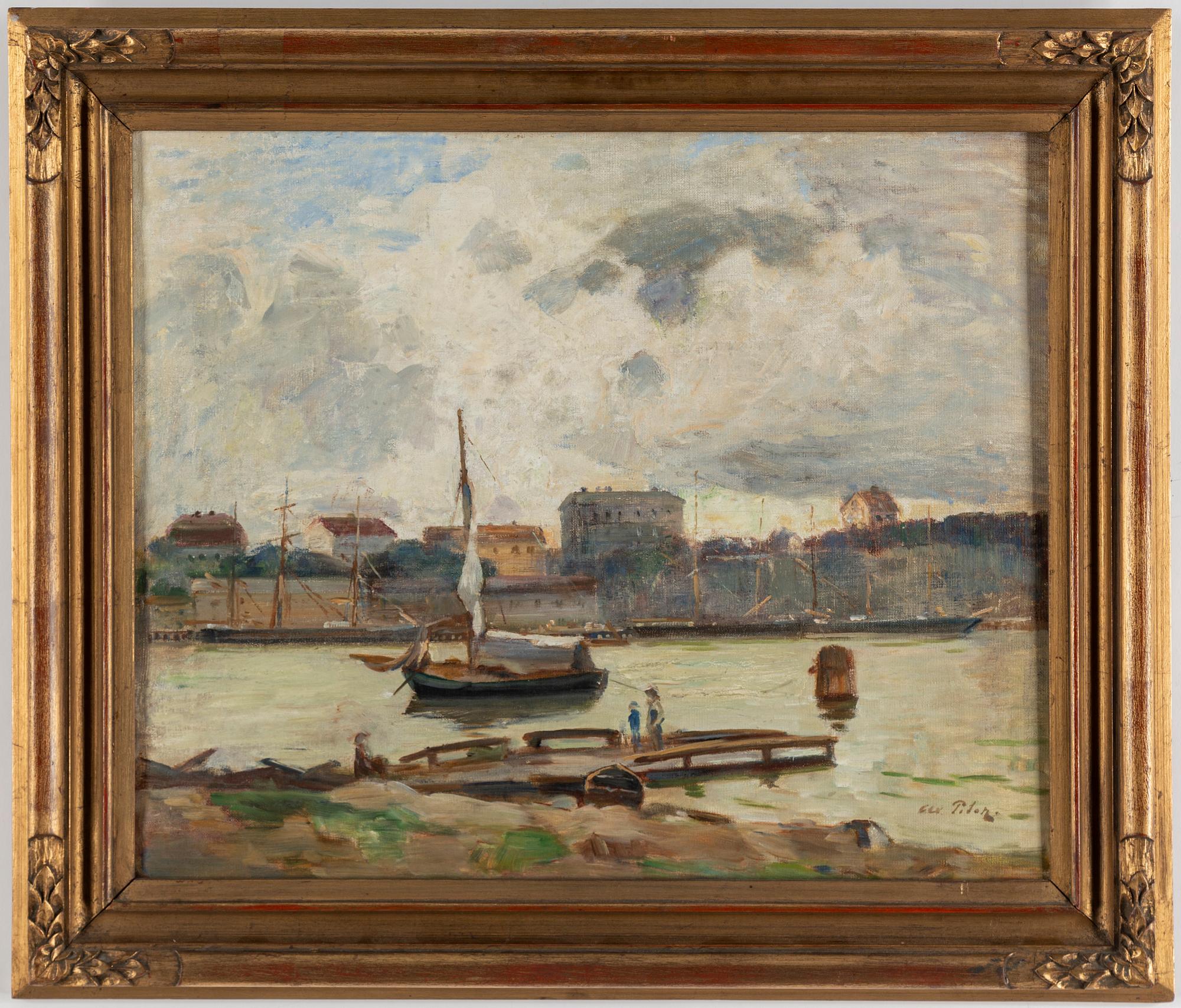 Axel Peter, oil on canvas, signed.