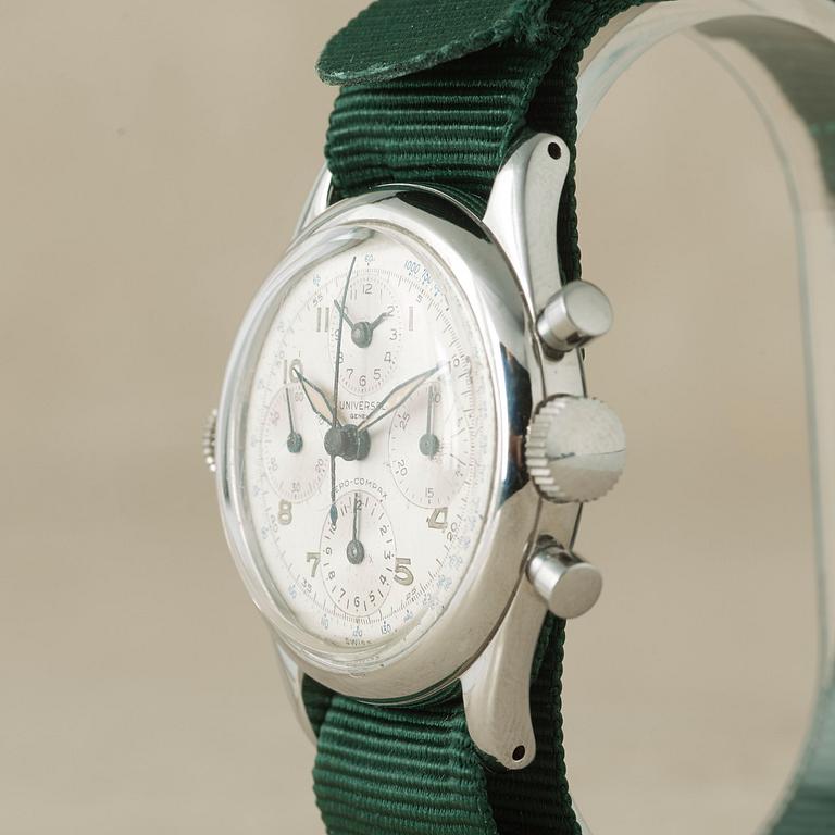 UNIVERSAL, Genève, Aero-Compax, chronograph, wristwatch, 35 mm,