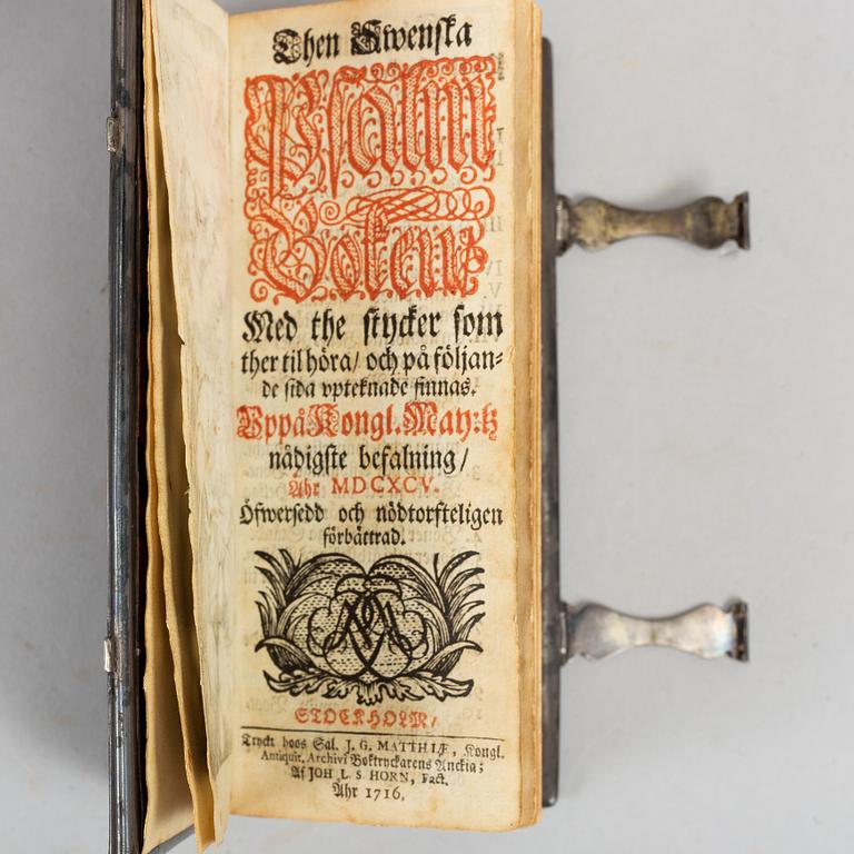Silverskott skölpadd-band från 1700-talet, (1 vol.).