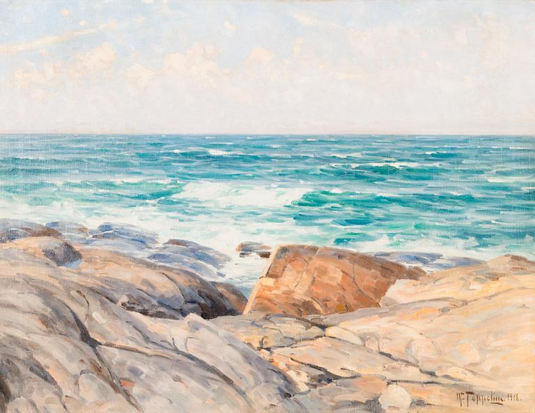 WOLDEMAR TOPPELIUS, oil on canvas, signed and dated 1918.