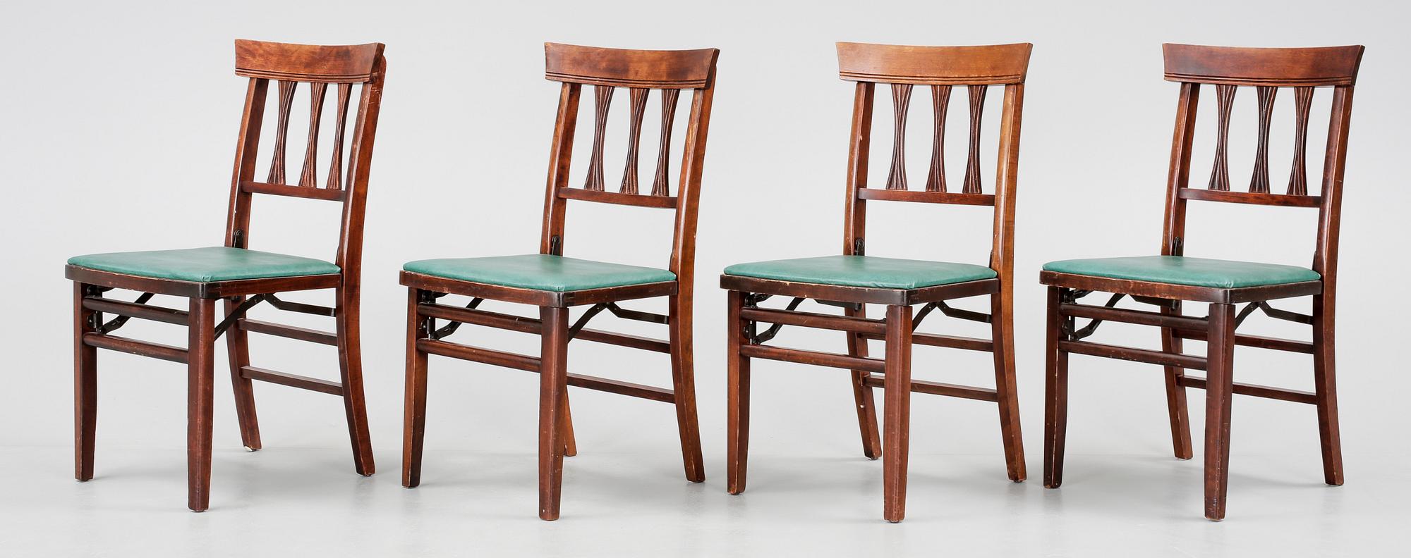 STOLAR, 4 st, Louis Rastetter & Sons Co, USA, 1900-talets första hälft.