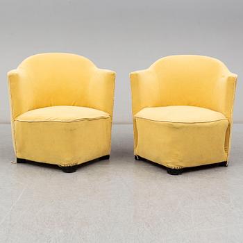 a pair of Swedish Modern armchairs from the 1930's-40's.