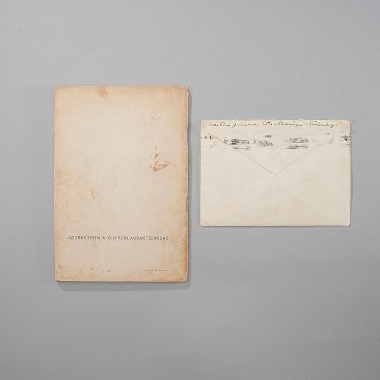 TOVE JANSSON, brev daterat 4 sept. -51, och bok "Småtrollen och den stora översvämningen", Helsingfors 1945.