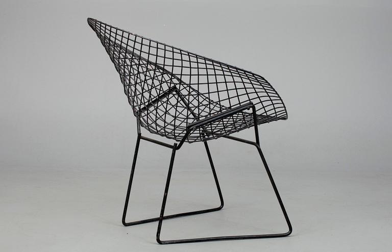 FÅTÖLJ, "Diamond Chair", design Harry Bertoia. 1900-talets andra hälft.