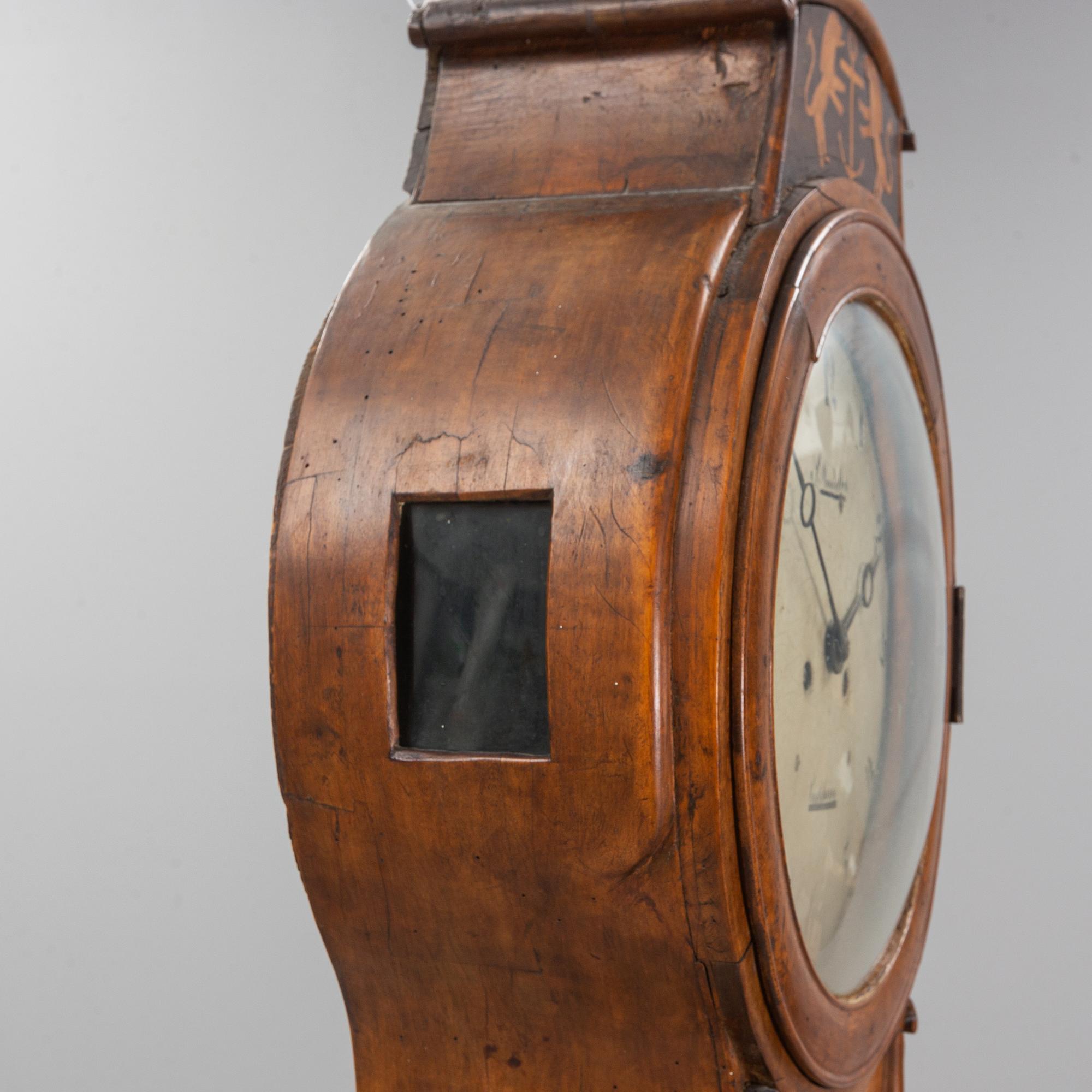 A 19th Century long case clock by Mandelgren Carlshamn.