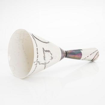 Inkeri Leivo, a ceramic vase, signed IL Arabia.