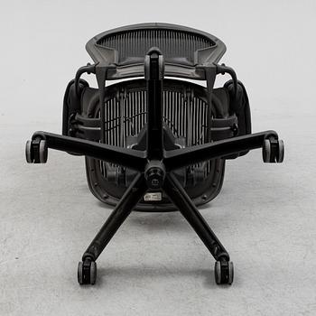 A 'Aeron' office chair by Herman Miller.