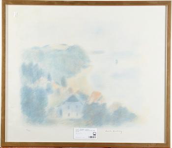 Gustav Rudberg · RUDBERG, GUSTAV, färglitografi. Signerad och numr 24/250.