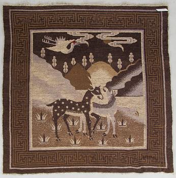 Antique Baotou rug, China, circa 1900.