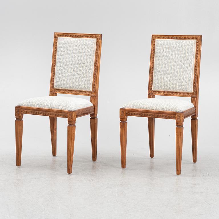 A set of ten Gustavian style chairs, Taseruds möbler, Sweden 2010.