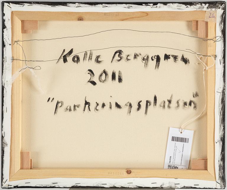 KALLE BERGGREN, canvas, signed and dated 2011 on verso.