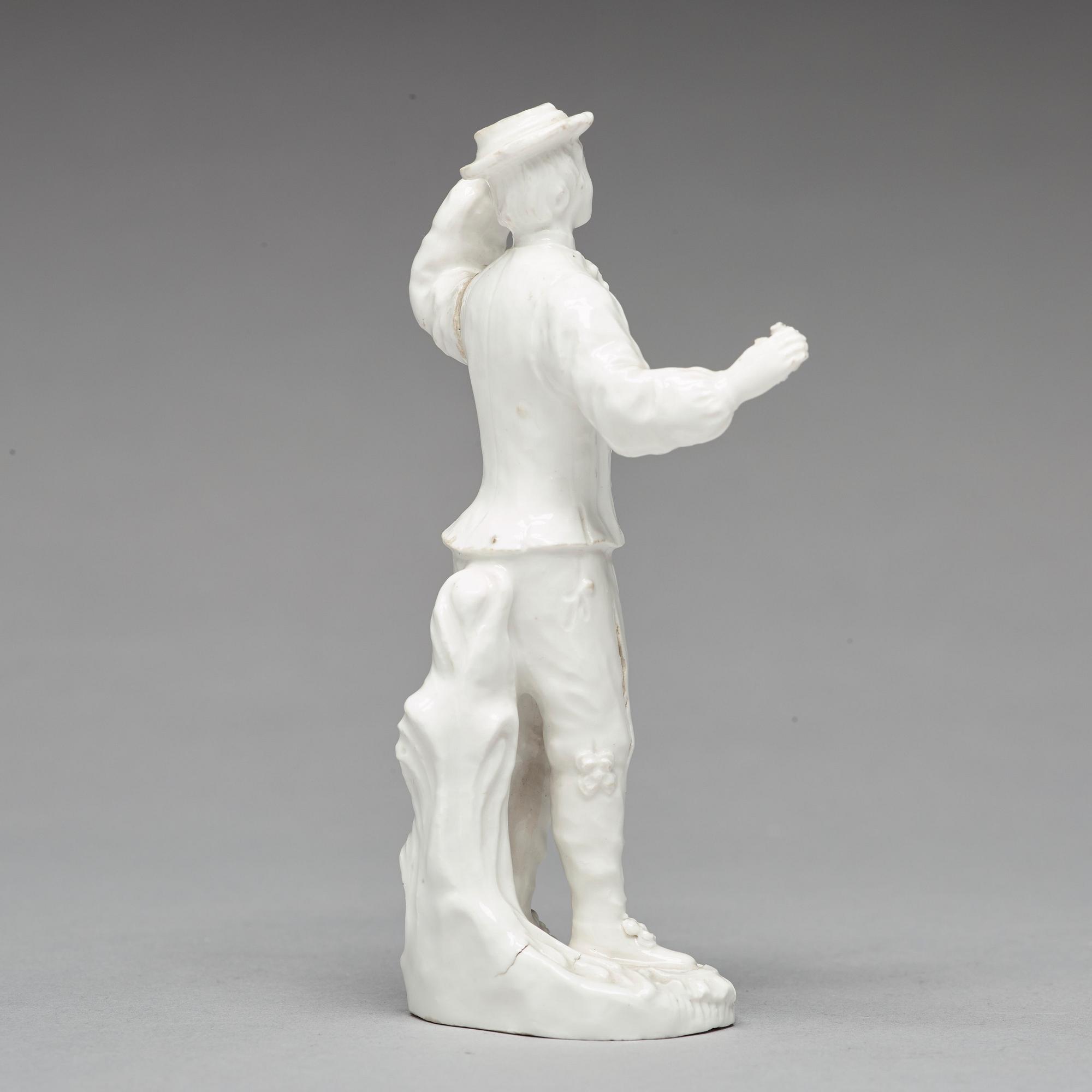 FIGURIN, mjukt porslin. Marieberg, 1700-tal.