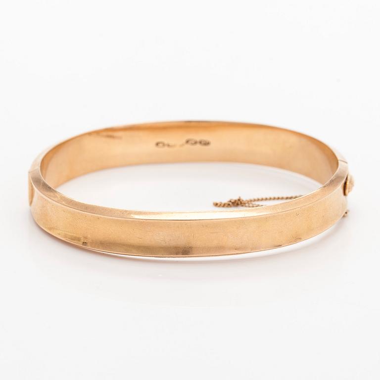 Armring, 14K guld, Westerback, Helsingfors 1950-tal.