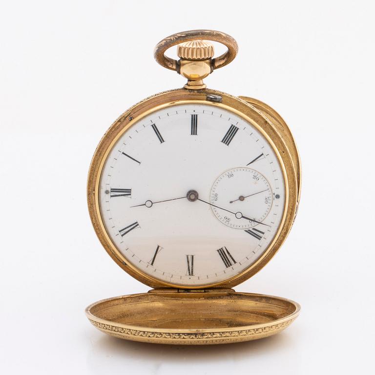 PATEK PHILIPPE & Cie, för A H Rodanet Paris, fickur, savonett, 47 mm, ca 1870.