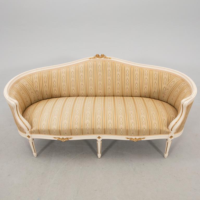 Soffgrupp 3 dlr Gustaviansk stil Johan Ekman 1900-talets andra hälft.