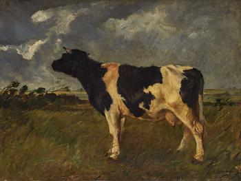 Marie Emmanuel G Comoy, olja på duk, signerad.