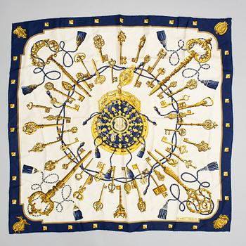 HERMÈS, scarf, "Les Clefs".