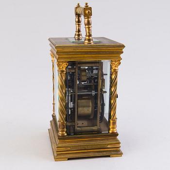 CARRIAGE CLOCK, late 19th century.