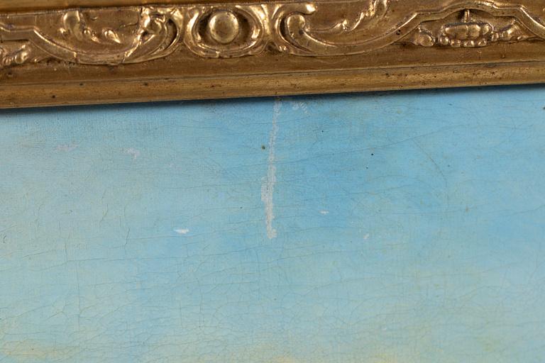 Gustaf Wilhelm Palm, Okänd konstnär, Vy mot Stockholm från öster, ca 1860.