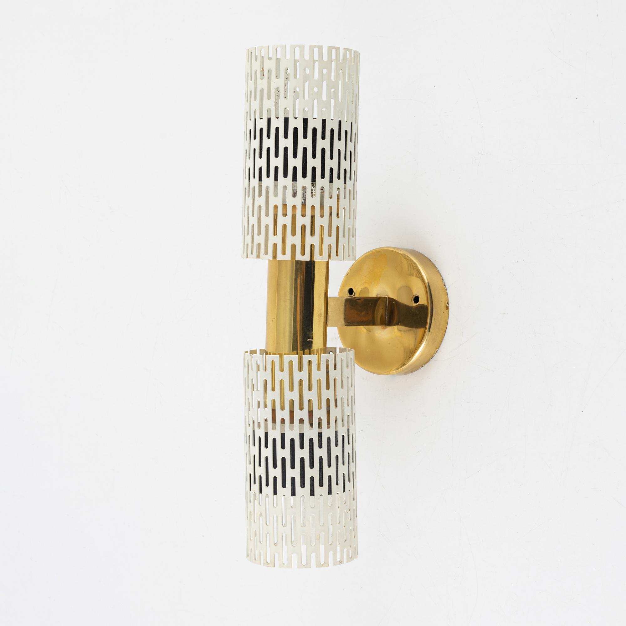 Harald Notini, vägglampa, modell 11262, Böhlmarks, 1940/1950-tal.