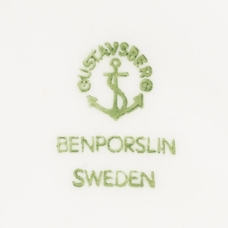 SERVIS 34 dlr "Blå Blomst" Gustavsberg 1900-talets andra del porslin.