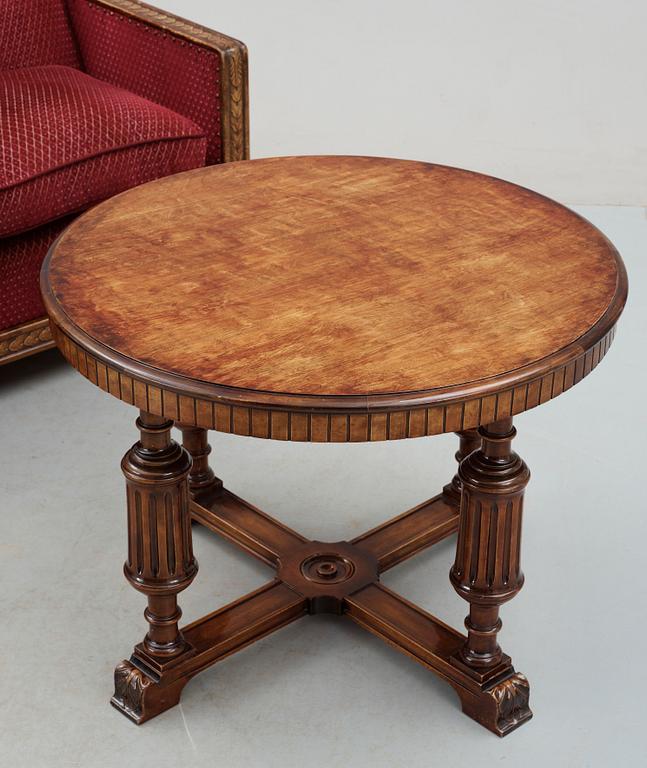 SOFFA samt BORD, 2 delar, art deco, 1900-talets första hälft.