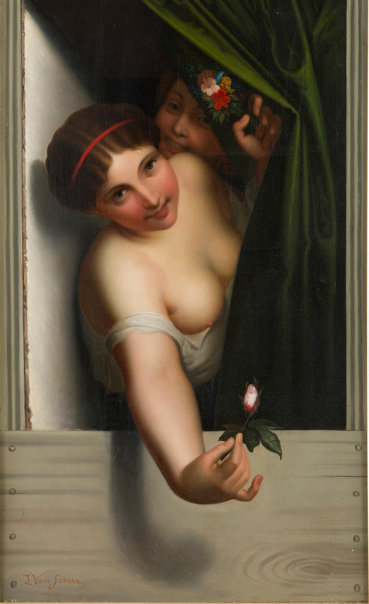 Unidentified Artist, after Antoine Wiertz (1806-1865), "The Rosebud".
