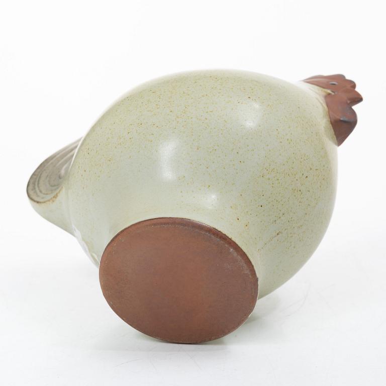 Lisa Larson, egg hen and egg cups, 6 pcs, stoneware.
