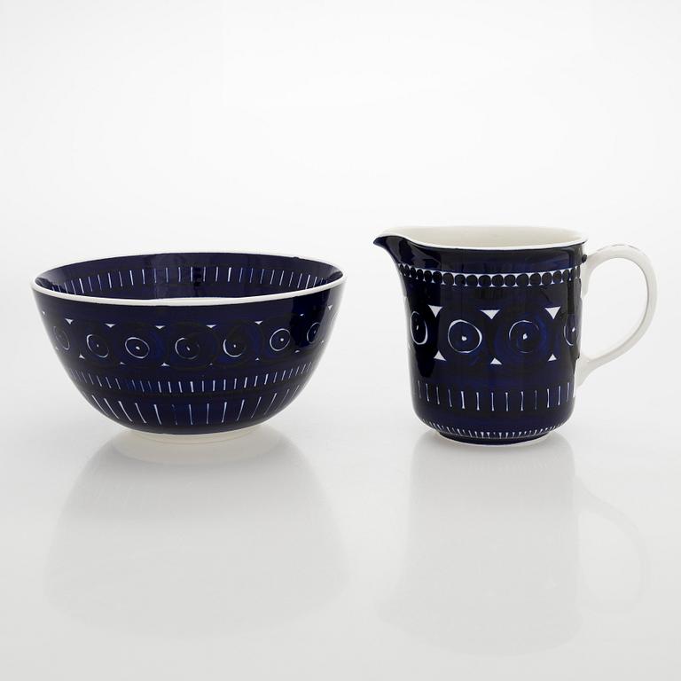 Ulla Procopé, a porcelain jug and bowl, "Valencia", Arabia, Finland.