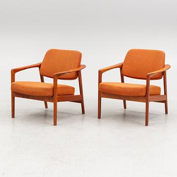 Folke Ohlsson, a pair of "Ascot" armchairs, Dux, Sweden, 1960's.